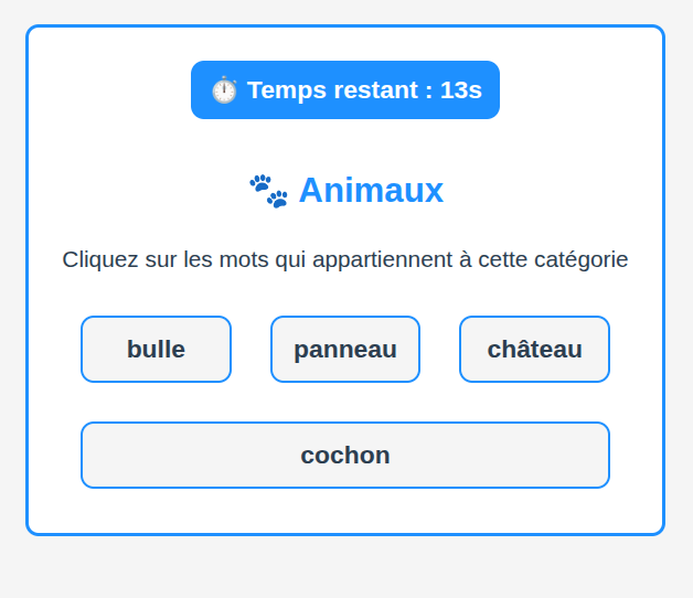 Exemple d'atelier sémantique pour travailler le langage